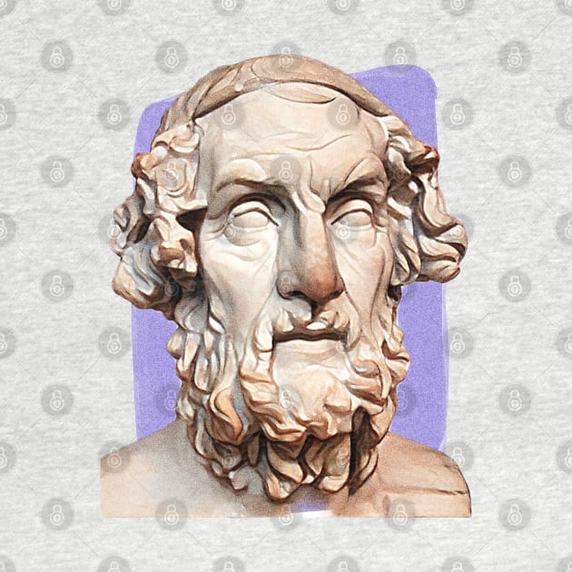 Greek Poet Homer illustration by Litstoy 